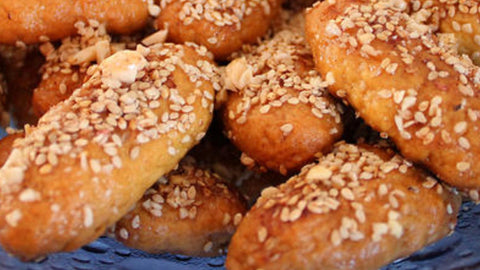 Melomakarona (μελομακάρονα) or Greek Christmas cookies