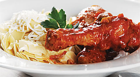 Chicken Drumsticks and Egg Noodle Pasta Recipe