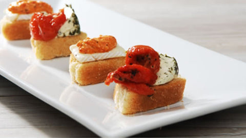 Olive Oil Rusk Canapes