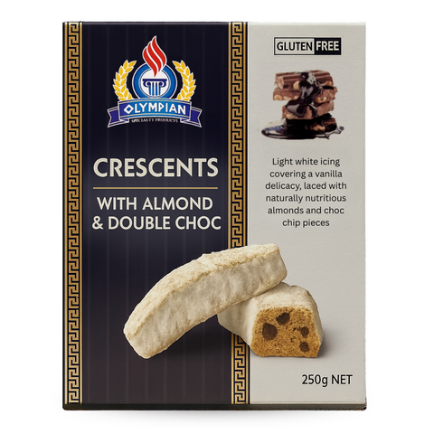 Crescents Almond and Double Choc Gluten Free