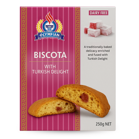 Biscota with Turkish Delight Dairy Free