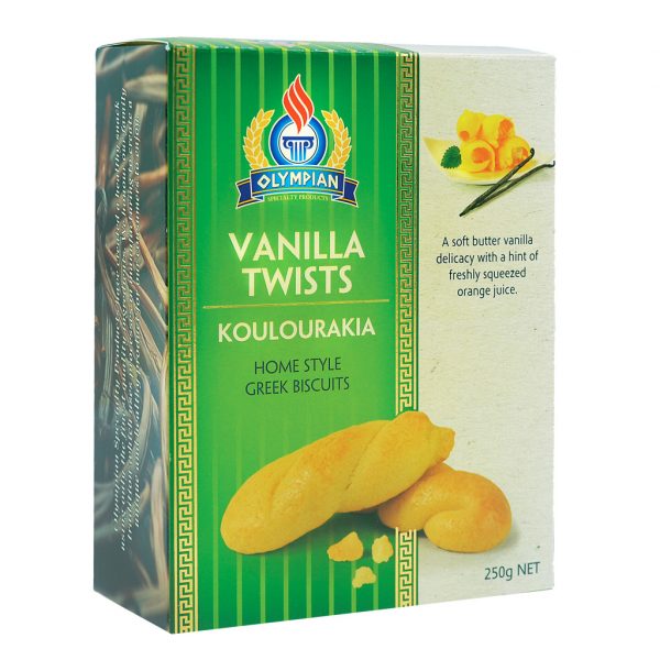Greek Biscuits - Vanilla Twists Koulourakia
