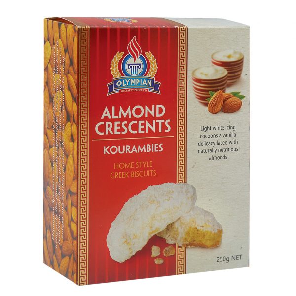 Greek Biscuits - Almond Crescents Kourambies