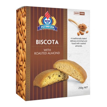 Greek Biscuits - Biscota with Roasted Almond