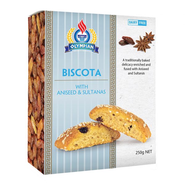 Greek Biscuits - Aniseed and Sultana Biscota