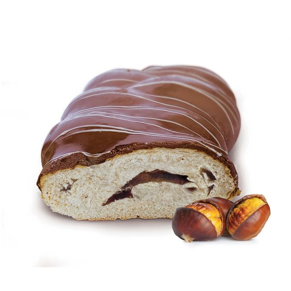 Chocolate Coated Chestnut Sweetbread (Tsoureki – Brioche)