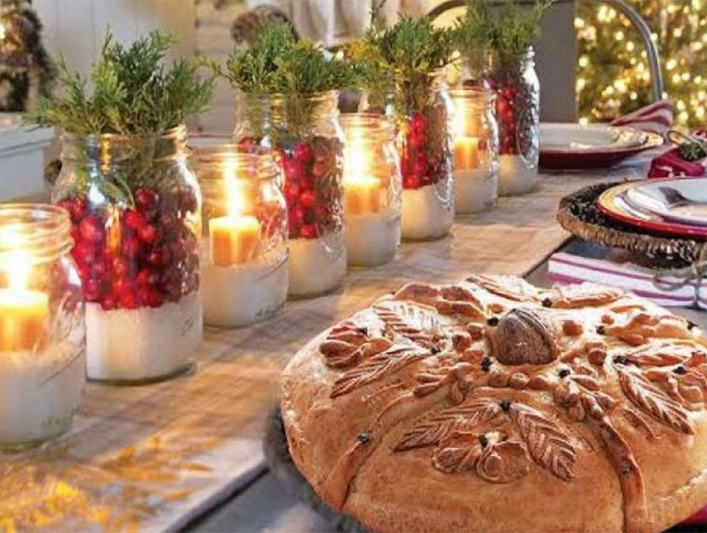 Greek Christmas table