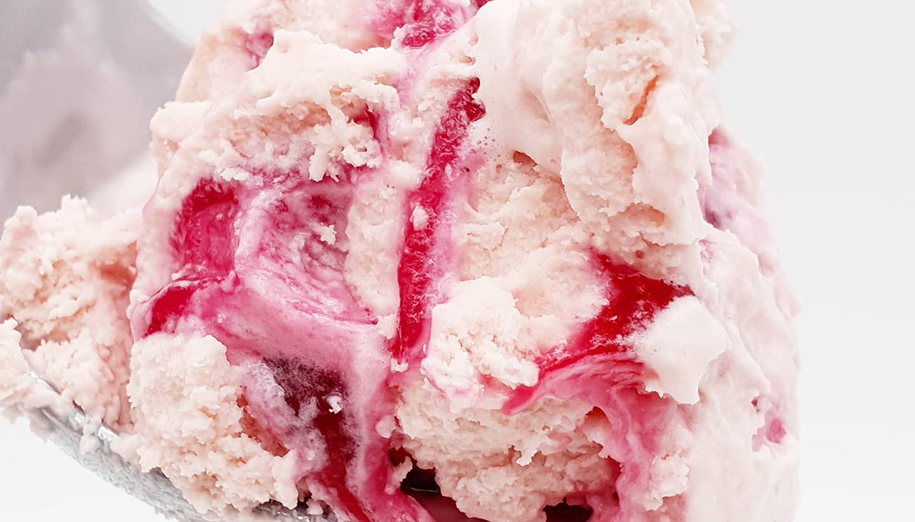 Raspberry Turkish Delight Ice cream